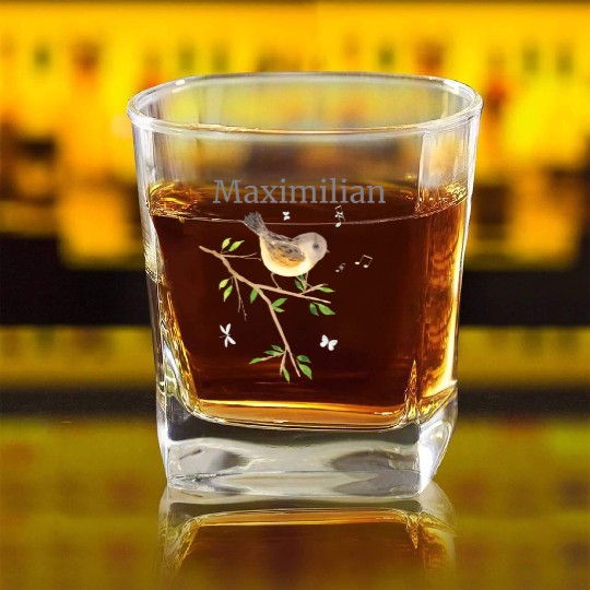 Waldier Vogel Name Maximilian Square Whiskey Glasses