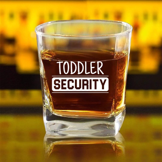 TODDLER SECURITY Square Whiskey Glasses