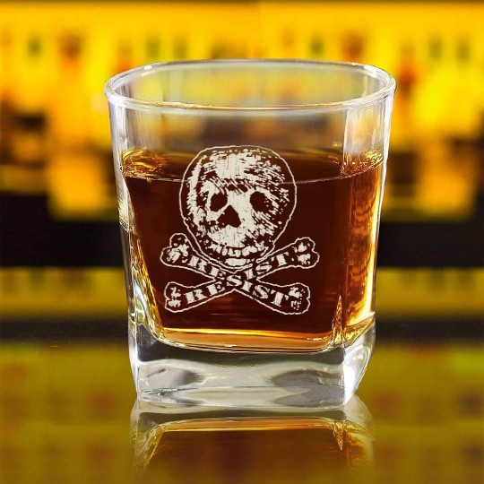 RESIST Square Whiskey Glasses