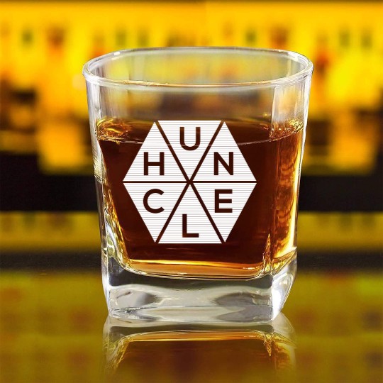 Abstract Triangle Huncle Square Whiskey Glasses