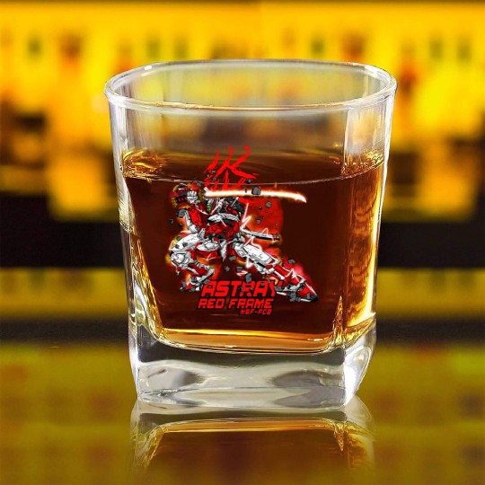 ASTRAY RED FRAME GUNDAM Square Whiskey Glasses