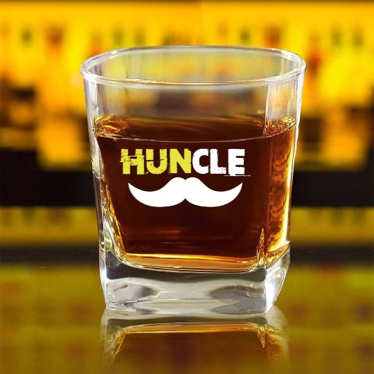 Huncle Eroded Yellow Square Whiskey Glasses