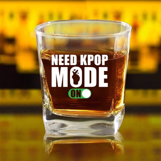 Need Kpop Mode on Square Whiskey Glasses