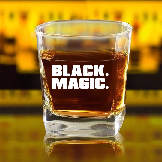 black magic 05 Square Whiskey Glasses