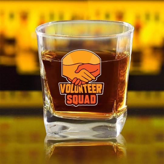 Volunteer Squad Volunteers Unpaid Volunteering Square Whiskey Glasses