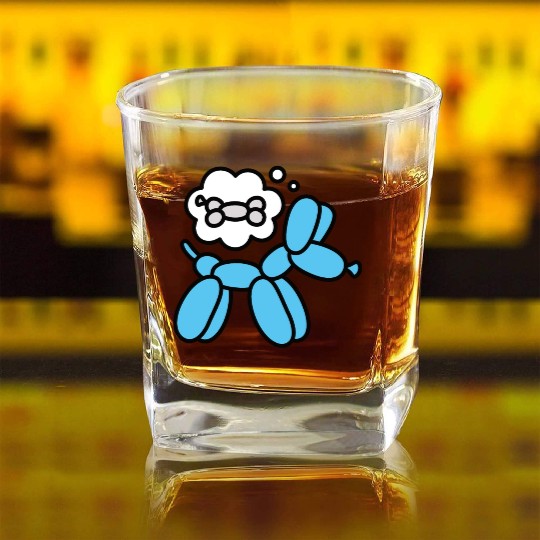 Balloon animal balloon twister balloon dog bone Square Whiskey Glasses