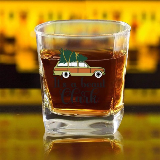 It's A Beaut Clark Griswold Family Christmas Square Whiskey Glasses
