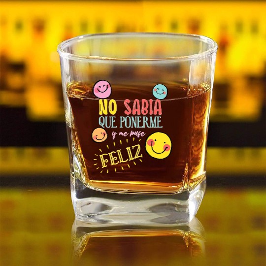 Funny Spanish Teacher Maestra Square Whiskey Glasses