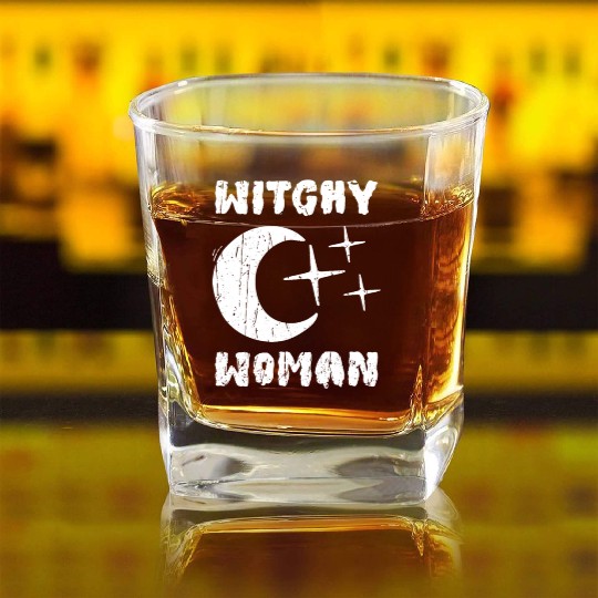 Witchy Woman - witchy Square Whiskey Glasses