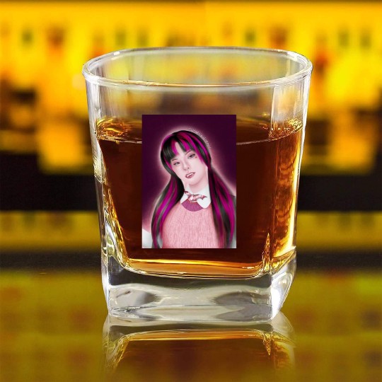 Yeji Itzy Draculaura Monster High Square Whiskey Glasses