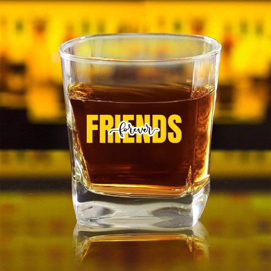 Friends forever. World's friendship day Square Whiskey Glasses