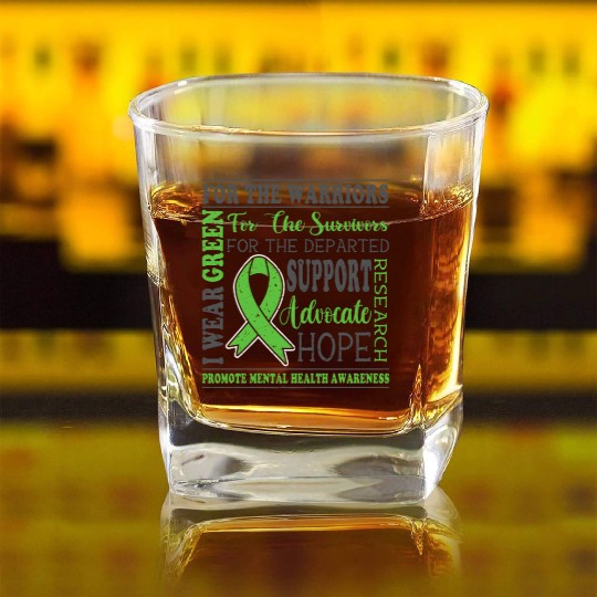 For The Warriors For The Survivors For The Square Whiskey Glasses