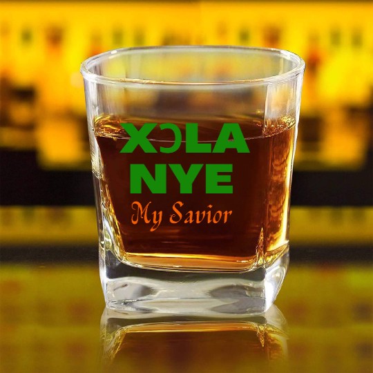 XORLA NYE OR MY SAVIOR Square Whiskey Glasses