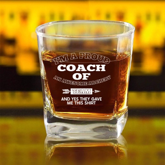 Archery Archery Coach Square Whiskey Glasses