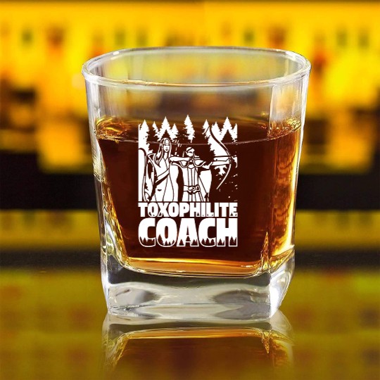 Archery Archery Coach Square Whiskey Glasses