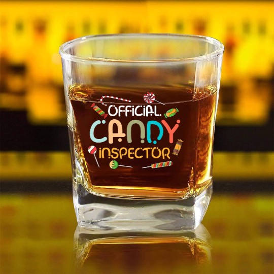 Halloween Costume Lollipop Official Candy Square Whiskey Glasses