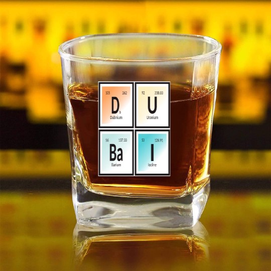 Elements of Dubai Square Whiskey Glasses
