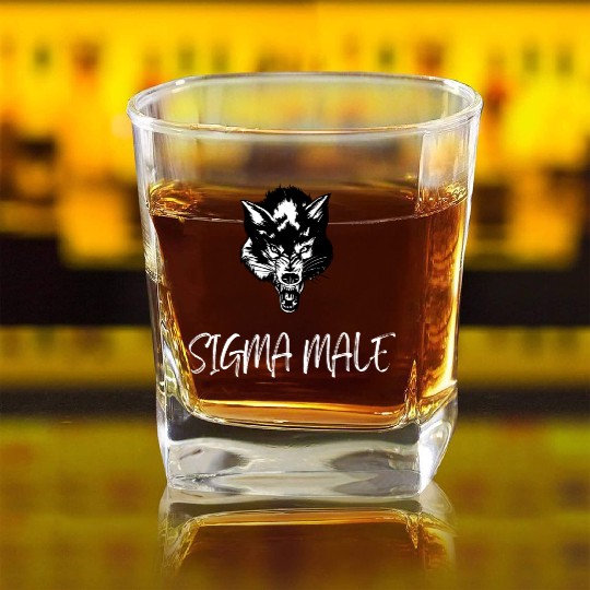 Lone Wolf Sigmamale Alfa Male Square Whiskey Glasses