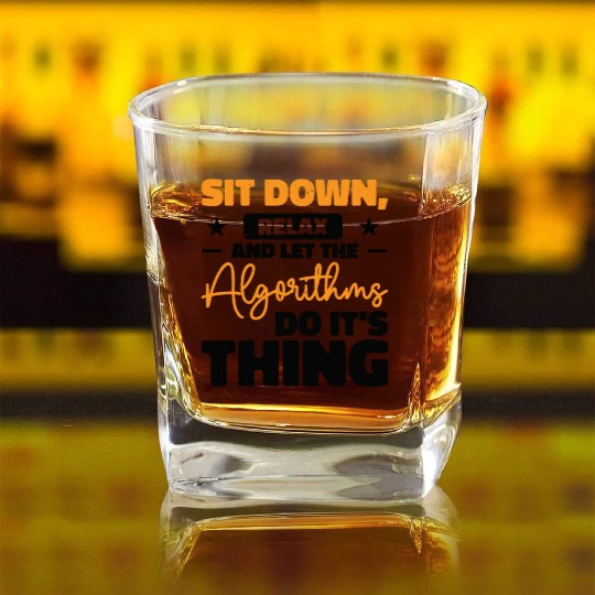 Computer Algorithm Programmer Artificial Square Whiskey Glasses