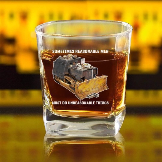 Killdozer Square Whiskey Glasses