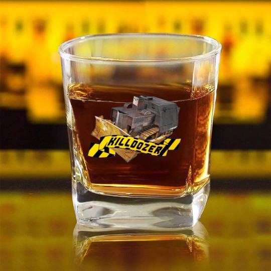 Killdozer Square Whiskey Glasses