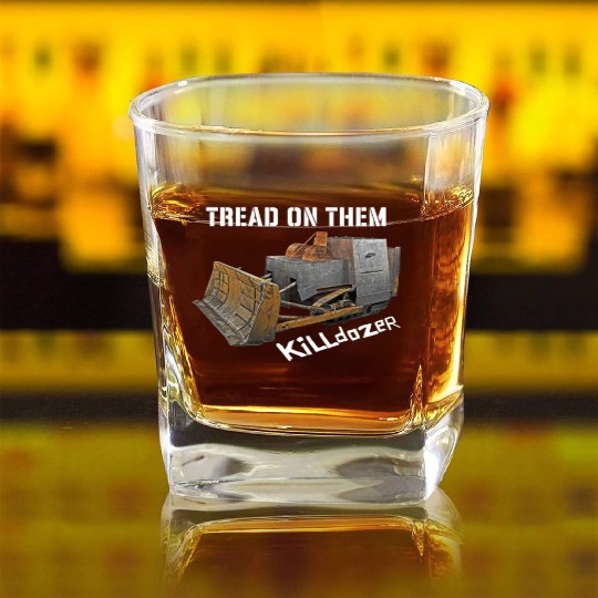 Killdozer Square Whiskey Glasses