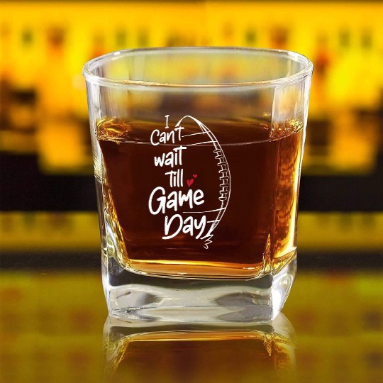 American Football Football Sunday Game Day Sport Square Whiskey Glasses