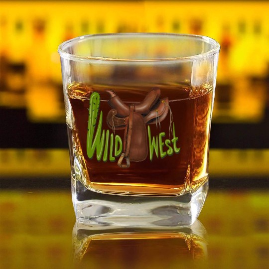 Wild west Square Whiskey Glasses