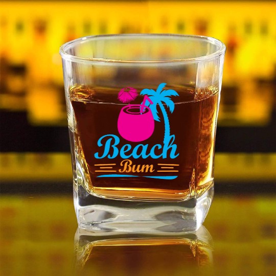 Feeling A LiL Salty with Summer Clothes Square Whiskey Glasses