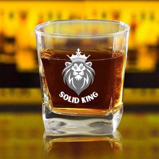 Solid king Square Whiskey Glasses