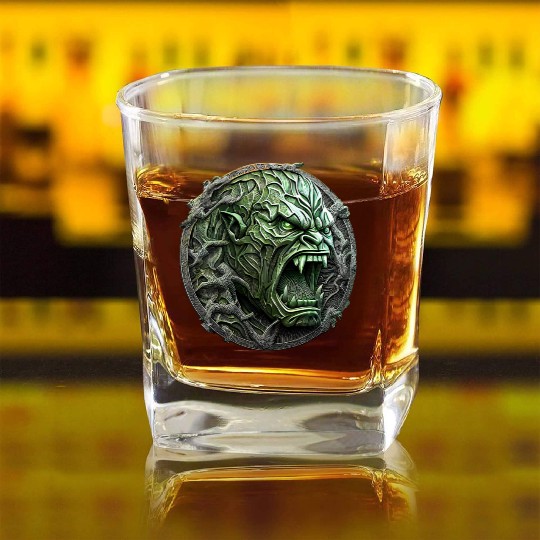 Angry Hulk Square Whiskey Glasses