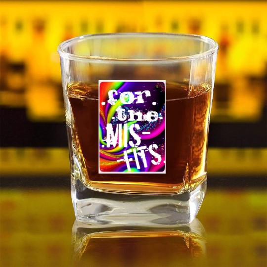 For the Misfits-2 Square Whiskey Glasses