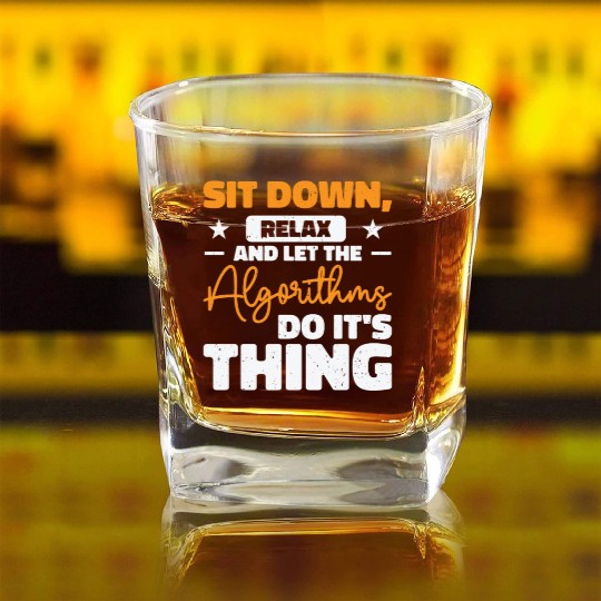 Computer Algorithm Programmer Artificial Square Whiskey Glasses
