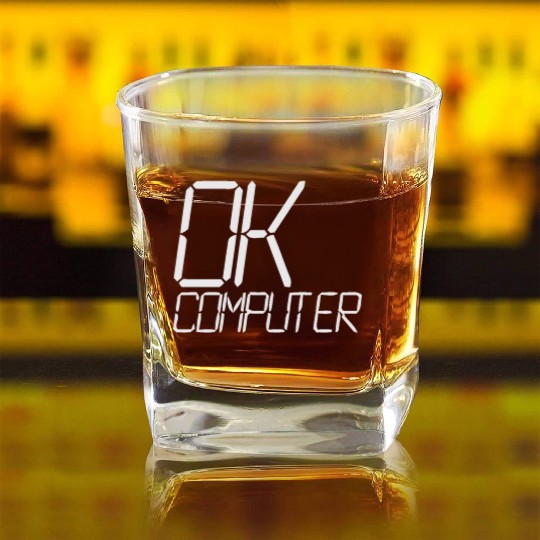 ok computer Square Whiskey Glasses