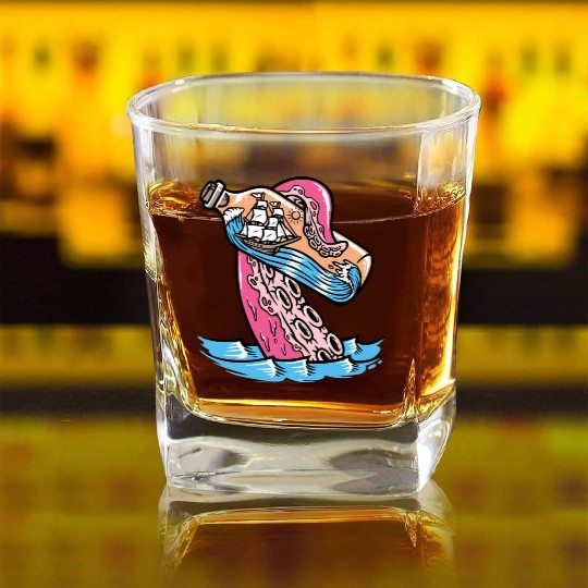 Funny Sailing Lover Gifts Square Whiskey Glasses