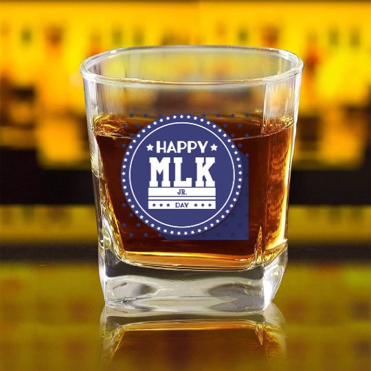 Martin Luther king jr. day Square Whiskey Glasses