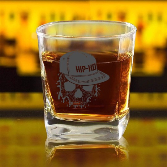 Hip Hop Cappi Genre of Music Rap Square Whiskey Glasses