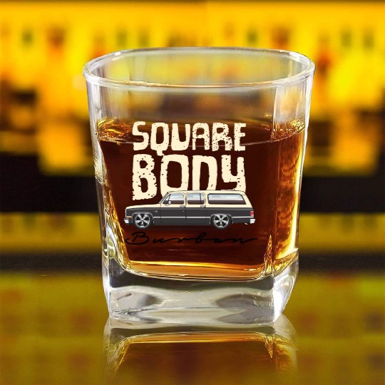square body Santa Fe Tan Square Whiskey Glasses