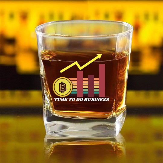 CRYPTO BUSINESS Square Whiskey Glasses