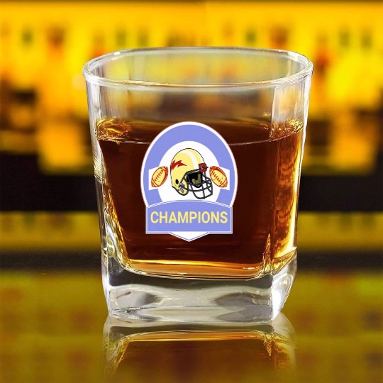 Champions Super Bowl 57 Classic Square Whiskey Glasses