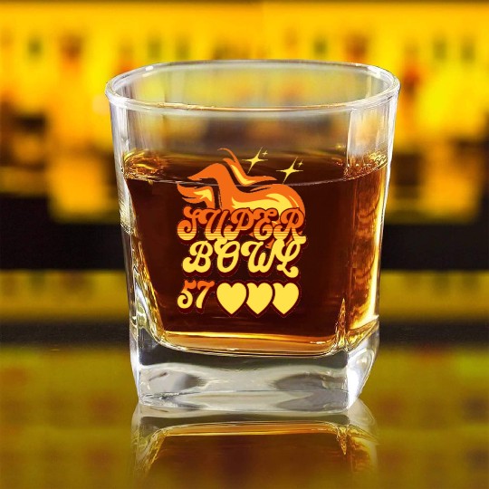 Super Bowl 2023 Classic Square Whiskey Glasses