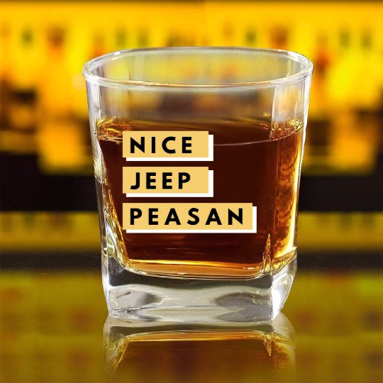 Nice Jeep Peasant Square Whiskey Glasses