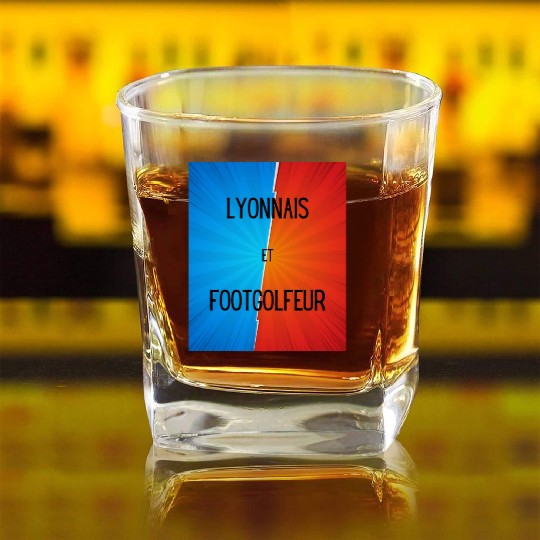 Lyonnais et footgolfeur Square Whiskey Glasses