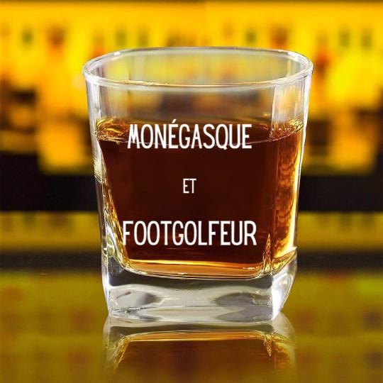 Monegasque et footgolfeur Square Whiskey Glasses