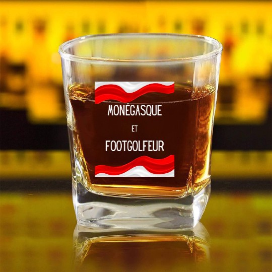 Monegasque et footgolfeur Square Whiskey Glasses