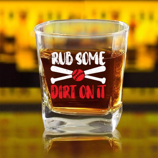 Baseball Player Baseball Coach Baseball Sports Square Whiskey Glasses