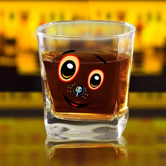 Puppy Astro Pop Square Whiskey Glasses