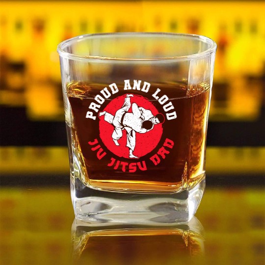 Brazilian Jiu Jitsu MMA Bjj Hugger Square Whiskey Glasses