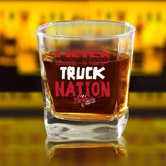 Lifted Truck Nation Pickup Truck Square Body Truck Square Whiskey Glasses