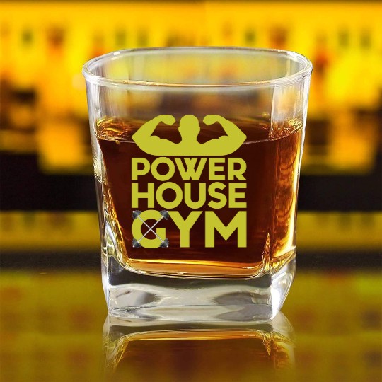 Powerhouse Gym Square Whiskey Glasses